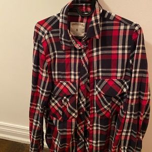 CHECKERED MULTI COLOUR BUTTON UP ZARA - SMALL